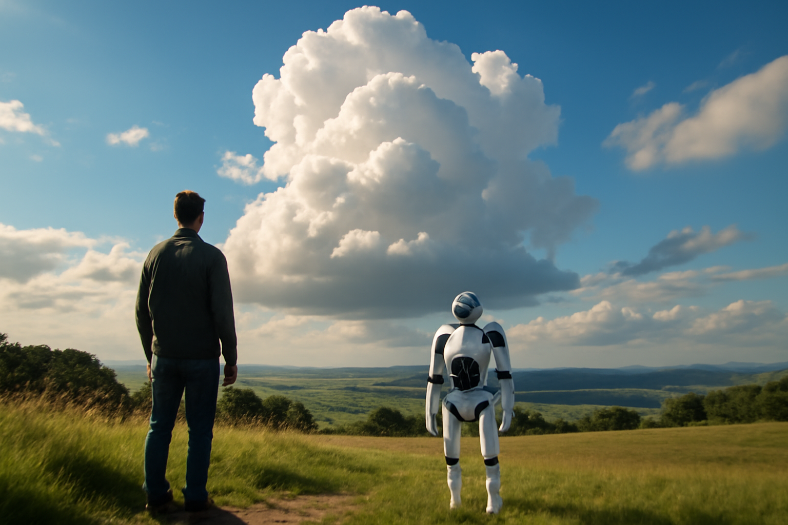 Photorealistic cinematic Illustration of Exploring Autonomous AI Workflows: Balancing Integration and Experimentation representing modern technology and AI themes.
