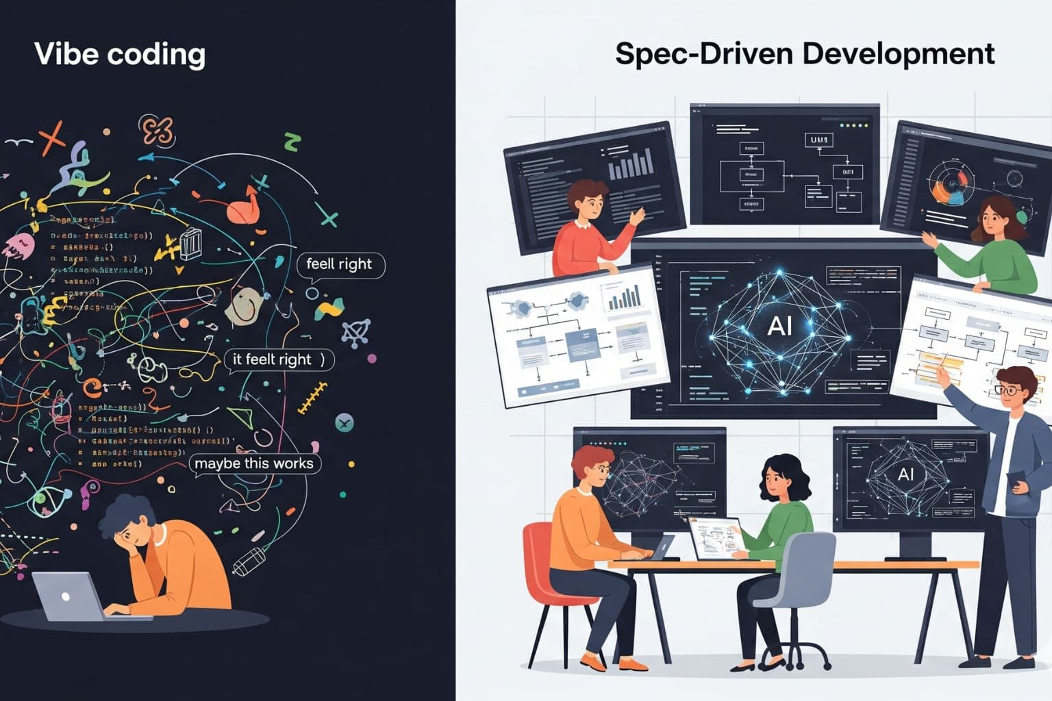 Diagram representing Spec-Driven Development process