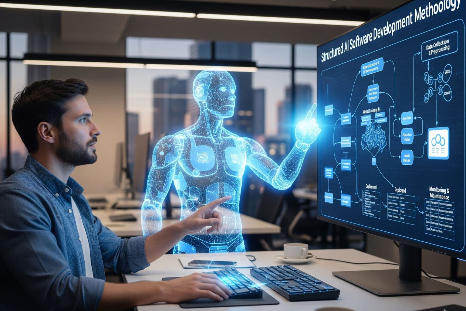 Diagram of AI collaboration in software development